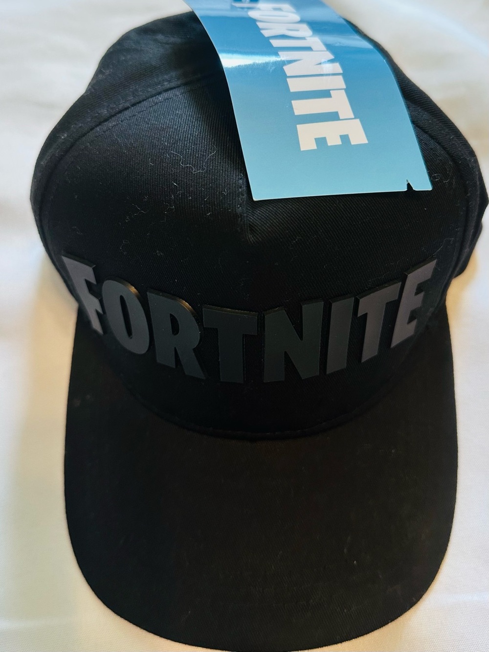 Fortnite Kids Black Baseball Cap with Raised Logo